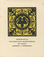 Ex libris Roberti F Metzdorf