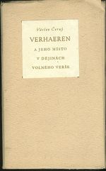 Emile Verhaeren a jeho misto v dejinach volneho verse