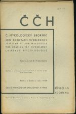 CCH  C mykologicky sbornik Acta societatis Mycologicae roc XIX