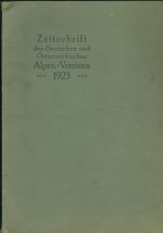 Zeitschrift des Seutschen und Osterreichischen Alpen  Vereines 1923
