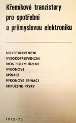 Konstrukcni katalog kremikovych tranzistoru | antikvariat - detail knihy