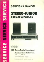 Stereo  Junior 240502 a 240505 Servisny navod