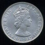 Bermudy Elizabeth II 1952  Crown 1964