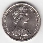50 Cents 1969 Novy Zeland Elizabeth II