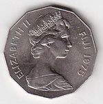 50 Cent 1975 Fiji Elizabeth II - B6786 | antikvariat - detail numismatiky