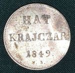 6 Krejcar 1849 RakouskoUhersko FrJosef I
