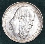 2 Marka 1911 D Bavorsko Luitpold princ regent - C206 | antikvariat - detail numismatiky