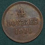 4 Doubles 1914 H Guernsey George V