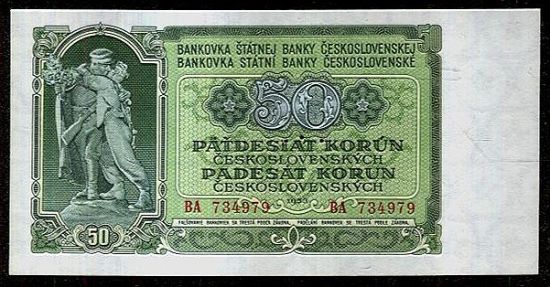 50 Koruna 1953 - A9231 | antikvariat - detail bankovky