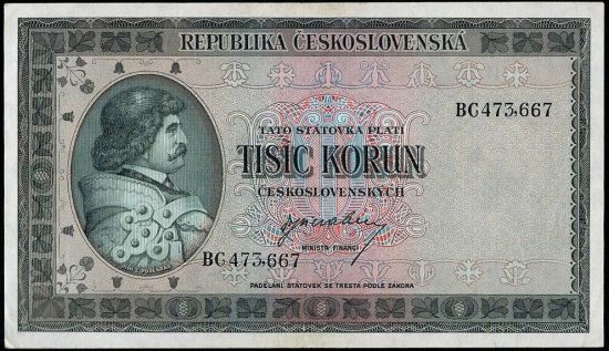 1000 Koruna bl - c1063 | antikvariat - detail bankovky