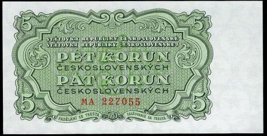 5 Koruna 1953 - c1070 | antikvariat - detail bankovky