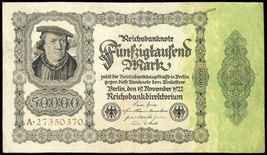 50000 Marka 1922 - A9273 | antikvariat - detail bankovky