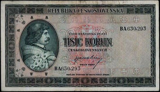 1000 Koruna bl - A9375 | antikvariat - detail bankovky