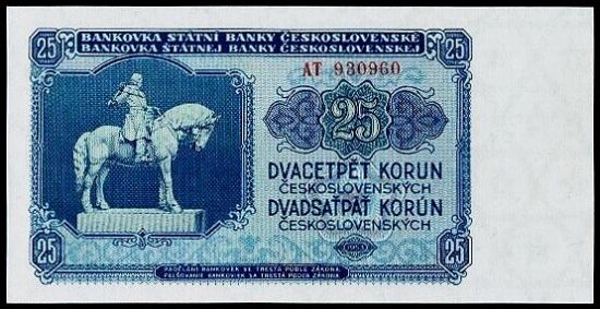 25 Koruna 1953 - A9383 | antikvariat - detail bankovky