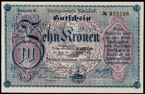 10 Koruna 1919 - A9391 | antikvariat - detail bankovky