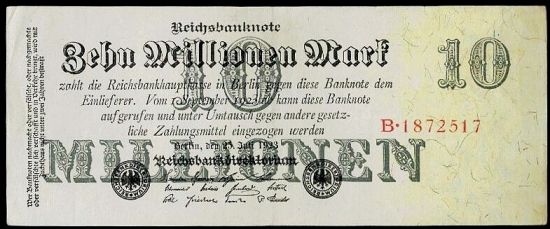 10 Milionu Marek 1923 - A9402 | antikvariat - detail bankovky