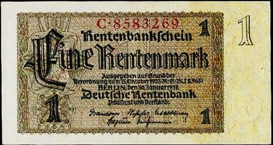 1 Rentenmarka 1937 - 9412 | antikvariat - detail bankovky