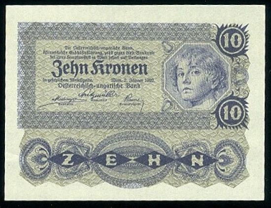 10 Koruna 1922 - 9469 | antikvariat - detail bankovky