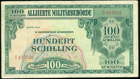 100 Schill 1944 Rakousko republika - 9470 | antikvariat - detail bankovky