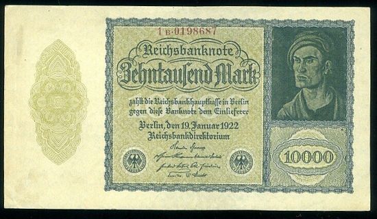 10000 Marka 1922 - 9475 | antikvariat - detail bankovky