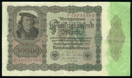 50000 Marka 1922 - 9476 | antikvariat - detail bankovky