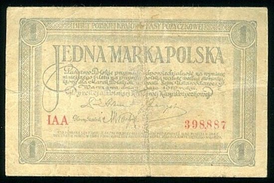 1 Marka - 9209 | antikvariat - detail bankovky
