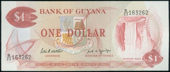1 Dolar Guyana - C264 | antikvariat - detail bankovky