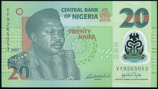 Nigeria  20 Naire - B8364 | antikvariat - detail bankovky
