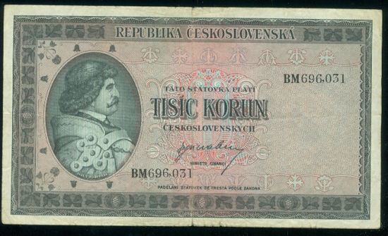 1000 Koruna - 9504 | antikvariat - detail bankovky