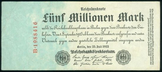 5 milionu Marek - 9517 | antikvariat - detail bankovky