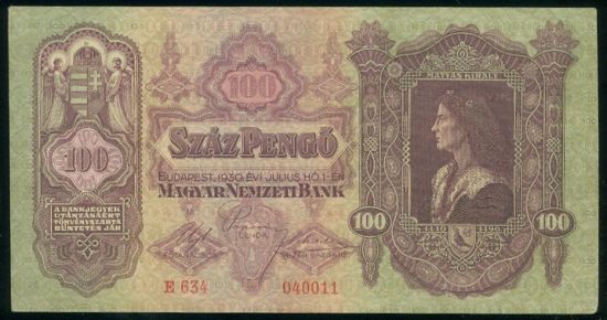 100 Pengo - 9536 | antikvariat - detail bankovky