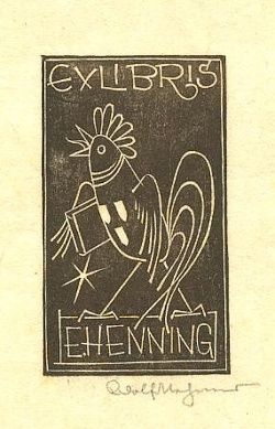 Ex libris E Henning - anonym | antikvariat - detail grafiky