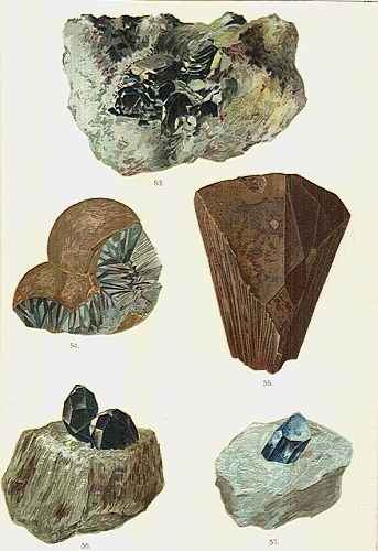 Mineraly | antikvariat - detail grafiky