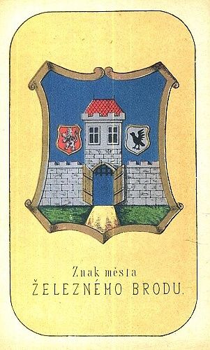 Znak mesta Zelezneho Brodu | antikvariat - detail grafiky