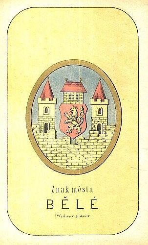 Znak mesta Bele Weiswasser | antikvariat - detail grafiky