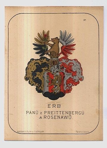 Erb Panu z Preittenbergu a Rosenawu | antikvariat - detail grafiky