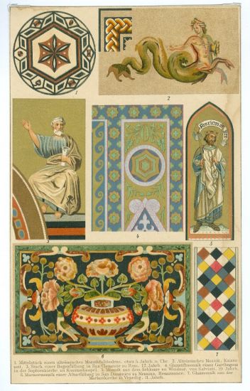 Mosaik | antikvariat - detail grafiky