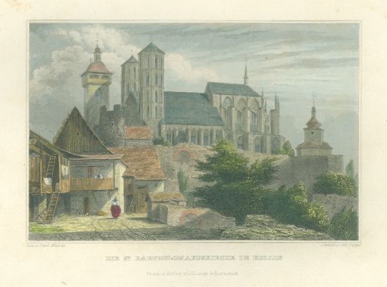 Die st Bartholomaeus Kirche in Kollin - Wurbs Carl | antikvariat - detail grafiky