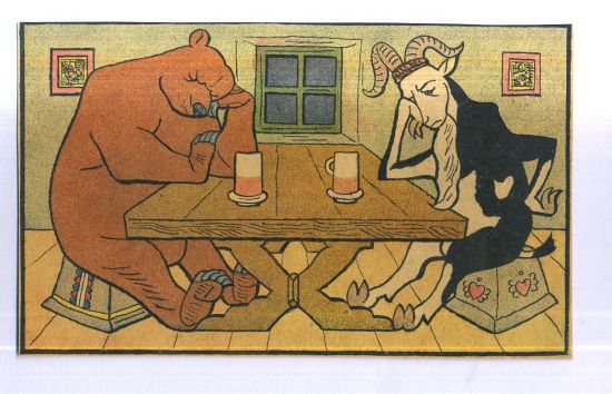 Medved a kozel u piva - Lada Josef | antikvariat - detail grafiky