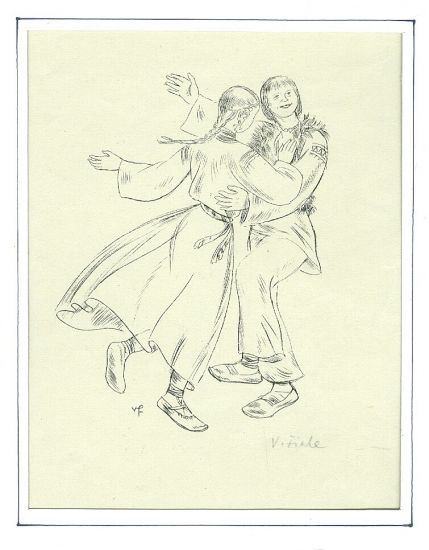 Tanec - Fiala V | antikvariat - detail grafiky