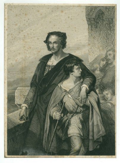 Otec a syn | antikvariat - detail grafiky