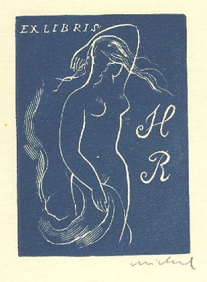 Ex libris HR 1967 - Michal Rastislav | antikvariat - detail grafiky