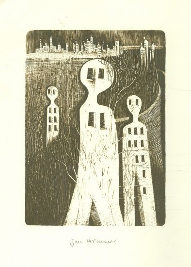 Panelakove postavy - Herman Jan | antikvariat - detail grafiky