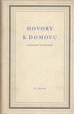 Hovory k domovu - Stransky Jaroslav | antikvariat - detail knihy