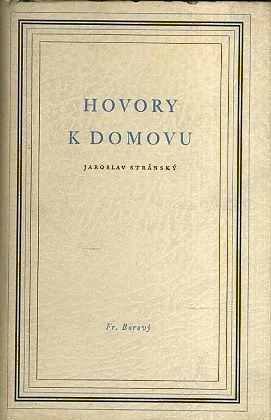 Hovory k domovu - Stransky Jaroslav | antikvariat - detail knihy