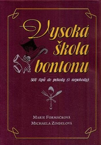 Vysoka skola bontonu  500 tipu do pohody i nepohody - Formackova Marie Zindelova Michaela | antikvariat - detail knihy