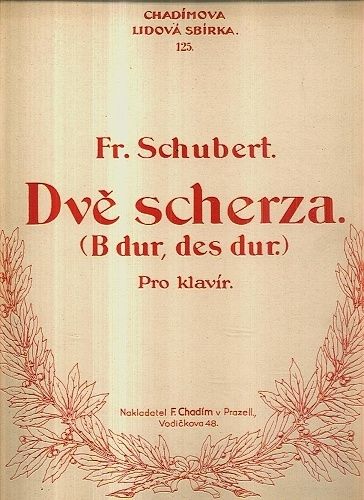 Dve scherza  B dur des dur - Schubert Fr | antikvariat - detail knihy