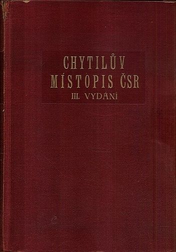 Chytiluv Mistopis Ceskoslovenske republiky - Chytil Alois | antikvariat - detail knihy