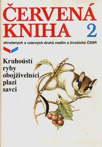 Cervena kniha ohrozenych a vzacnych druhu rostlin a zivocichu CSSR  2 Kruhousti ryby obojzivelnici plazi savci | antikvariat - detail knihy