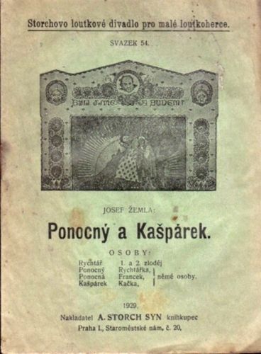 Ponocny kasparek - Zemla Josef | antikvariat - detail knihy